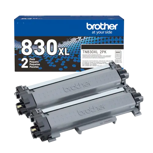 Brother TN-830XL High Yield Toner Cartridge 2 PACK