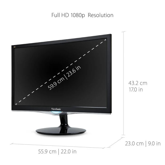 VX2452MH - 24" 1080p 2ms Monitor with HDMI, VGA and DVI